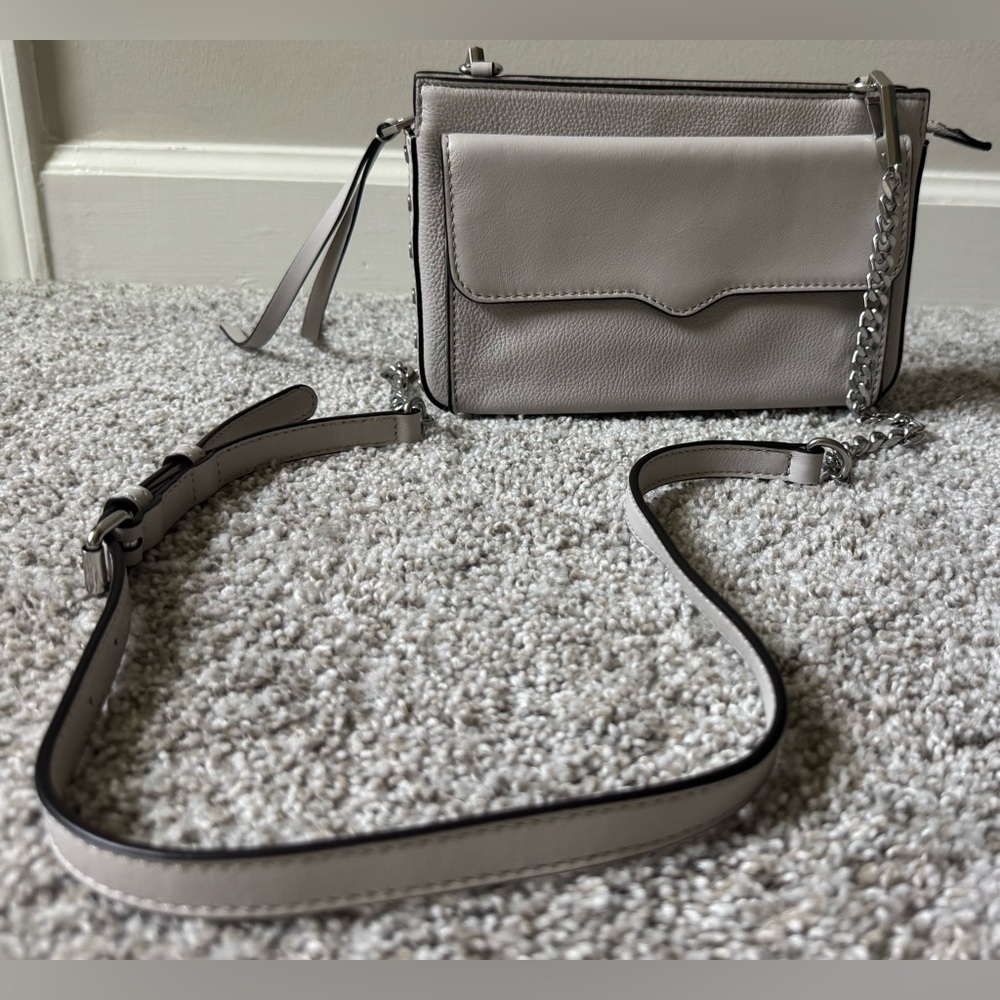 Rebecca Minkoff Gray Leather Crossbody Bag